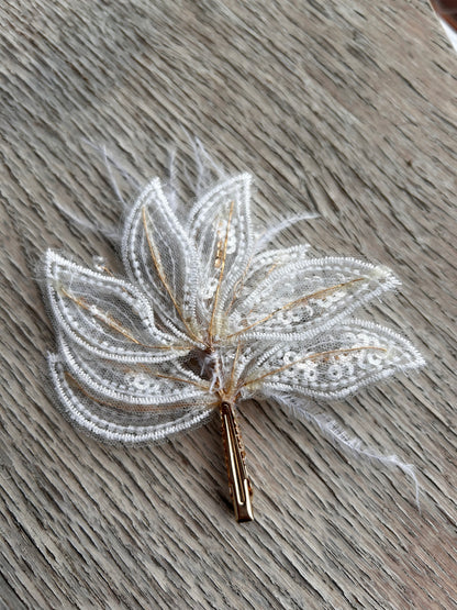 CLIP ELEGANTE CABELLO PLUMAS