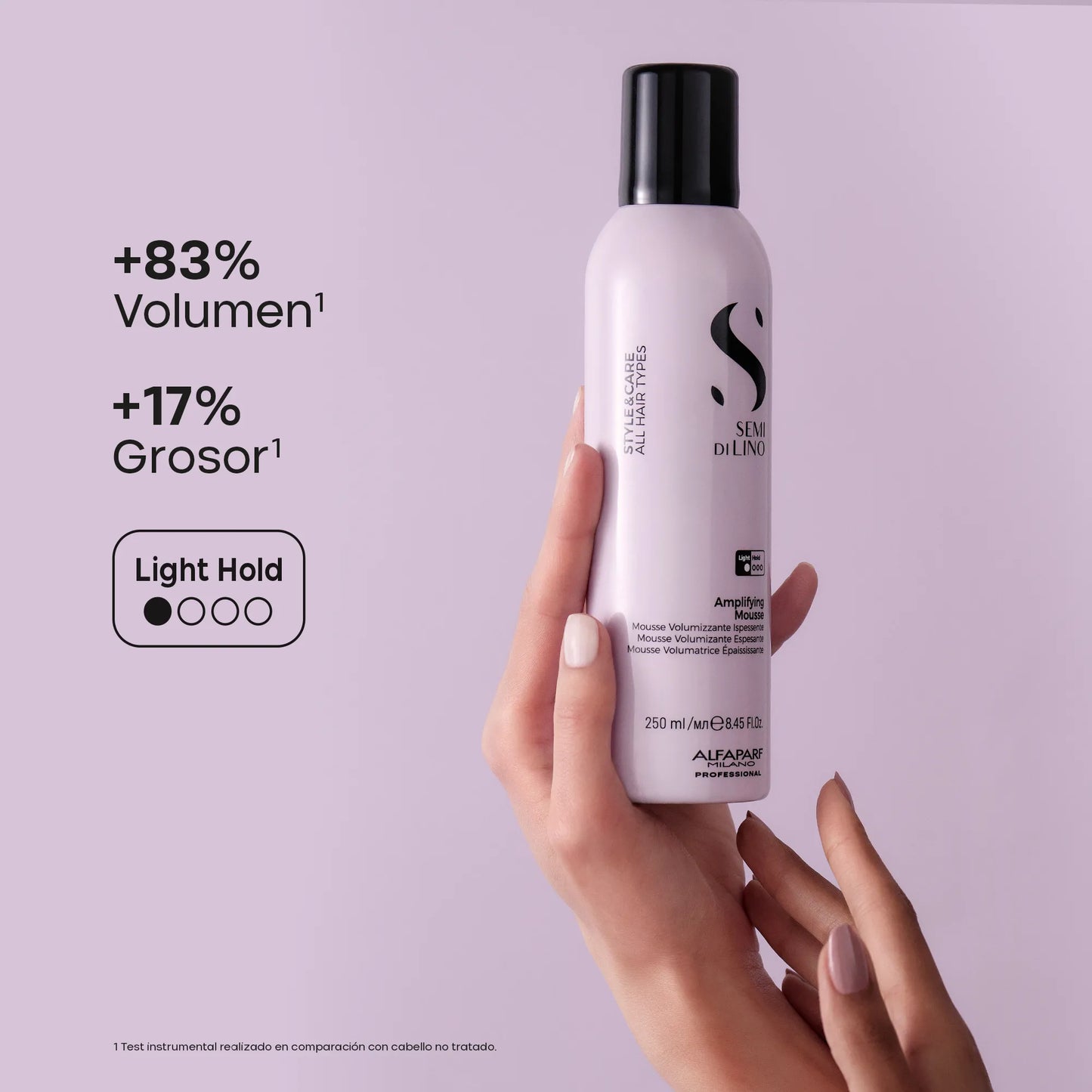 ESPUMA FIJACIÓN SUAVE - AMPLIFYING MOUSSE - ALFAPARF- liquida para Raíz
